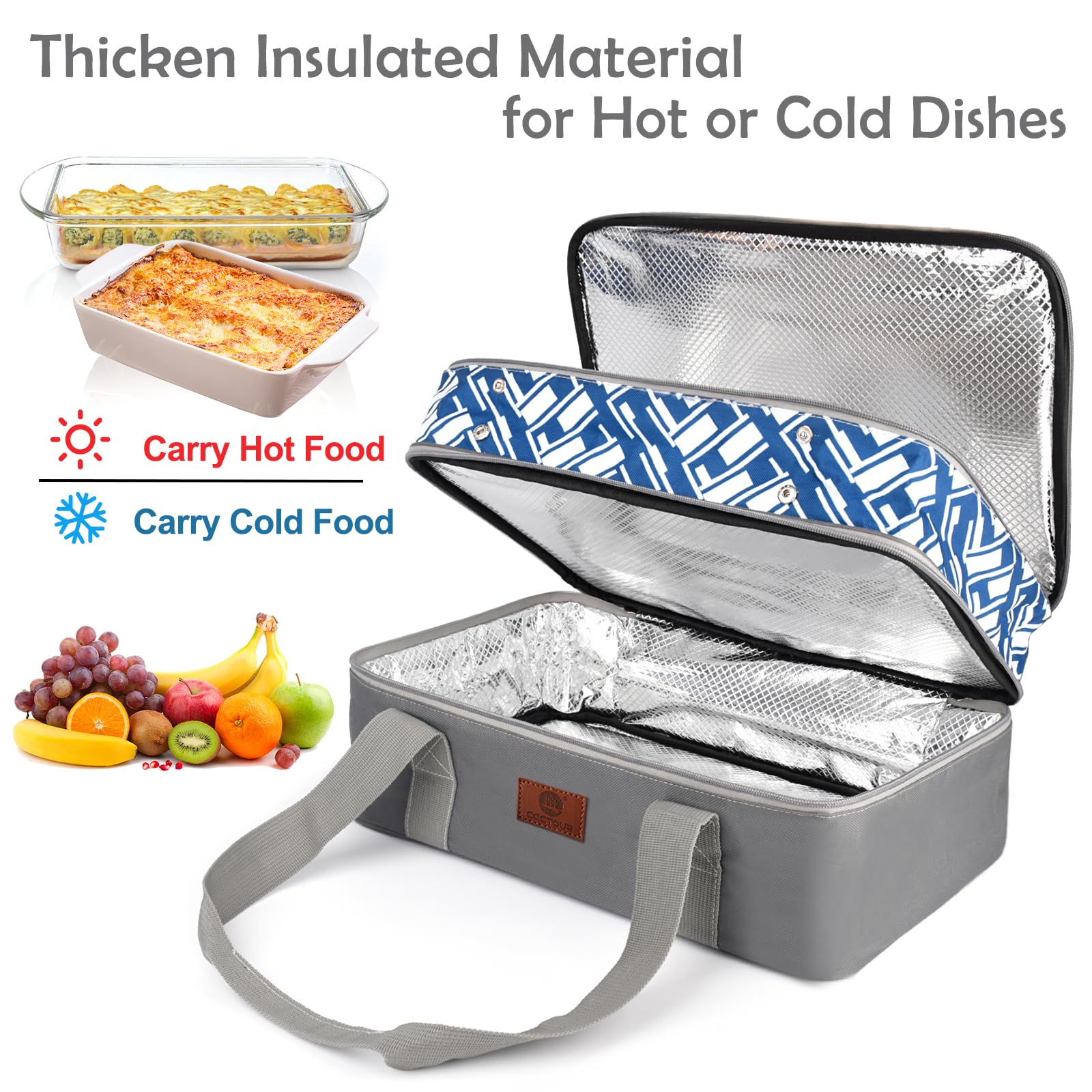CaCTOUR insulated lining highlights heat retention for hot dishes