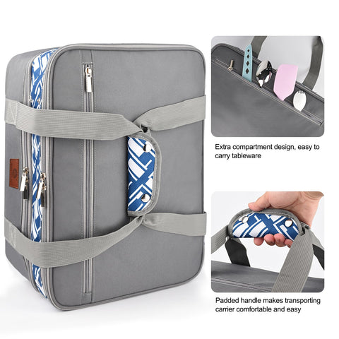 CaCTOUR casserole carrier ready for picnics and parties on the go