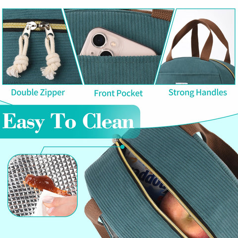 CaCTOUR Lake Green corduroy fabric close-up showcases stylish texture.