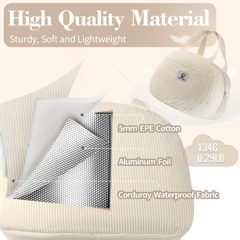 CaCTOUR lunch bag corduroy texture adds stylish, versatile use