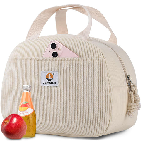 CaCTOUR lunch bag showing a spacious main compartment for meals and snacks on the go