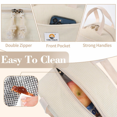 CaCTOUR lunch bag designed for work, travel, and compact everyday use