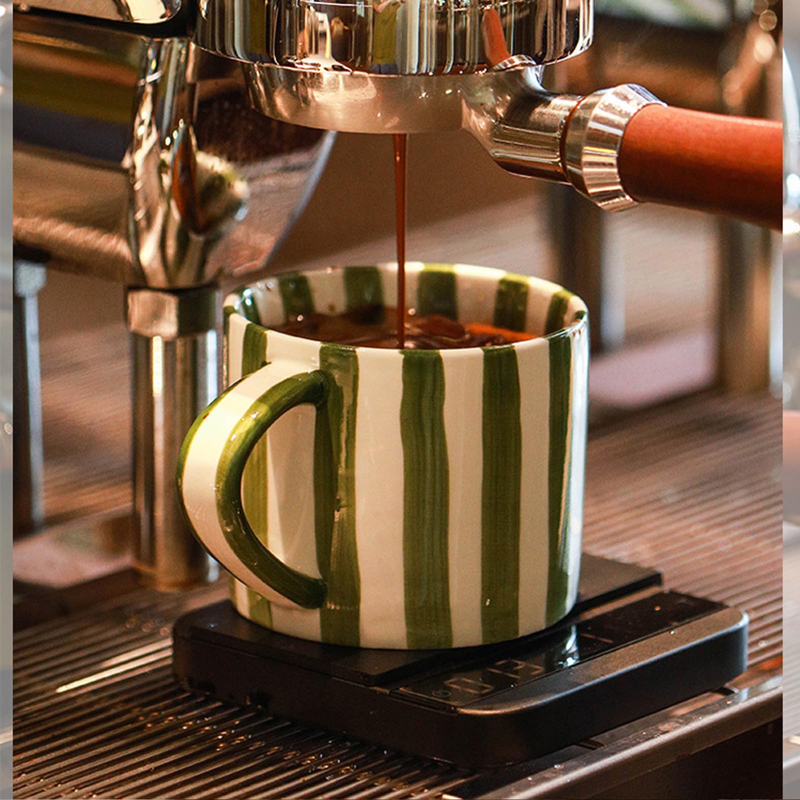 CACXKEP coffee mug with large handle, comfortable sipping.