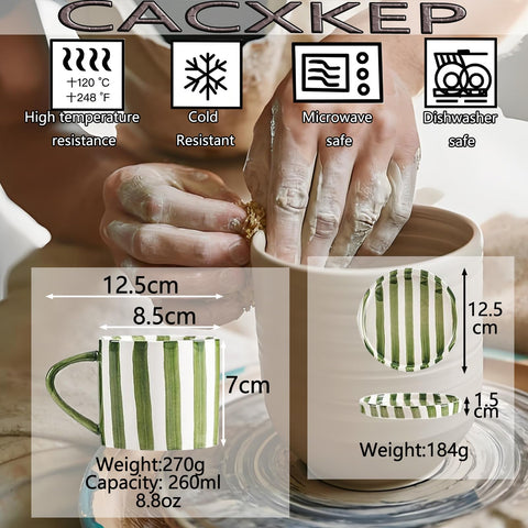CACXKEP elegant saucer set complements any table setting.