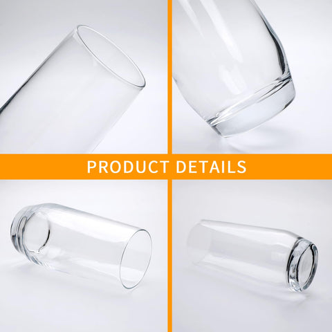 Cadamada 18oz highball glass with ice and citrus ready.