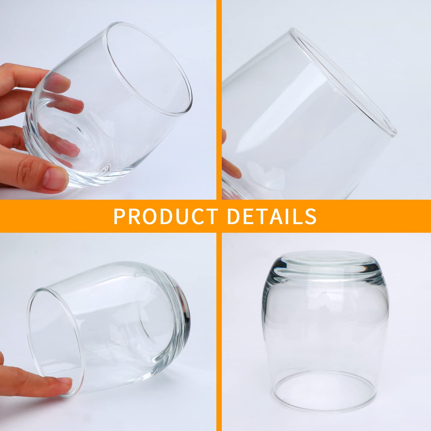 Cadamada 24-piece wine glass set on table, ideal for red or white wines.