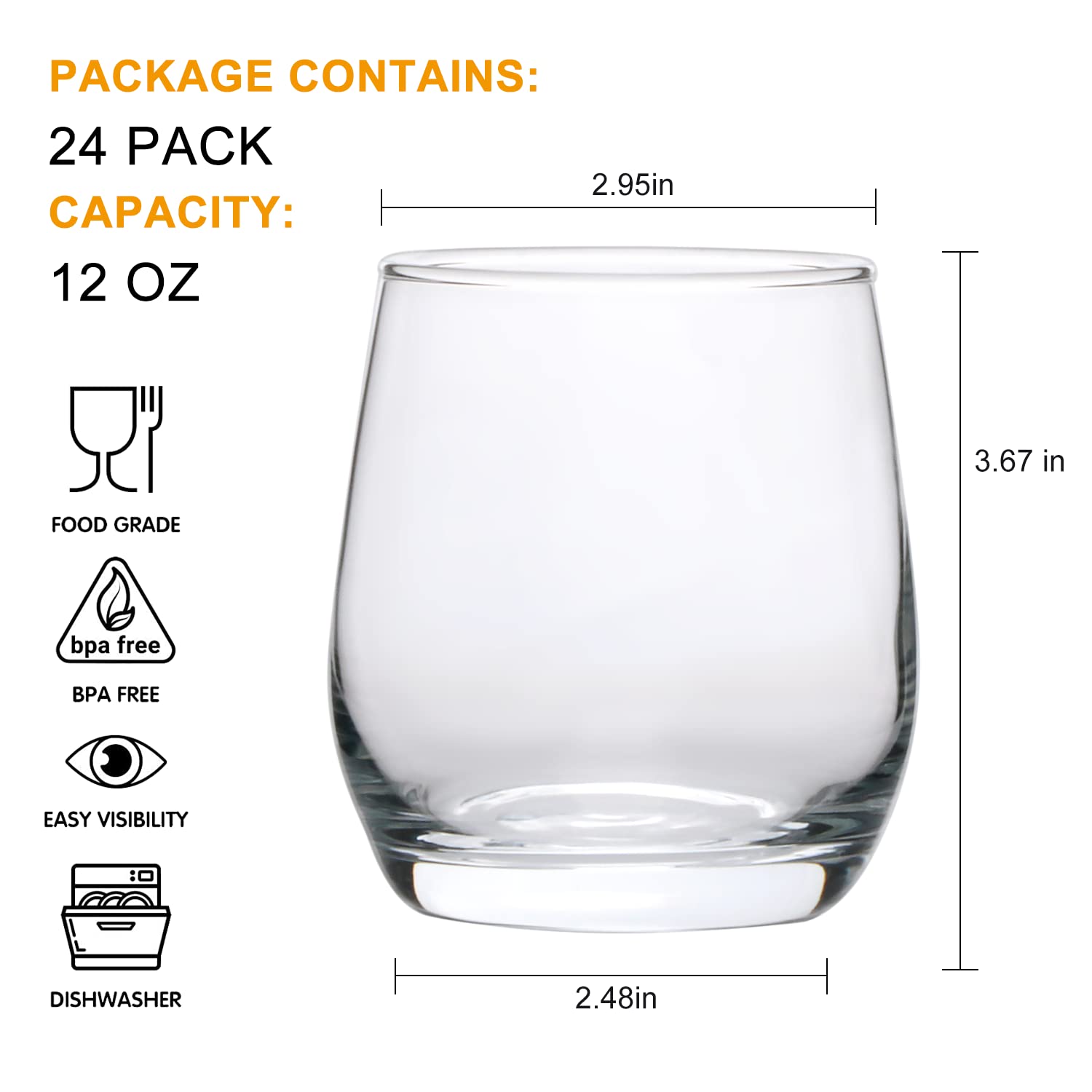 Cadamada stemless wine glass close-up, spill-resistant mouth for confident pouring.
