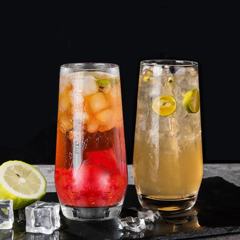 Cadamada highball glass with clean rim and elegant profile.