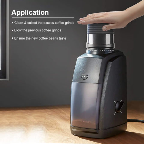 CAFEMASY 110g capacity hopper ideal for single-dose grinding