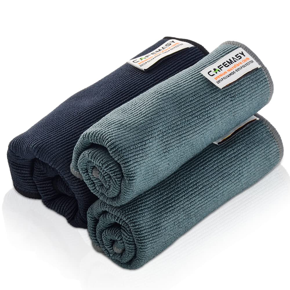 CAFEMASY barista towel with hook clip for belt loop accessibility