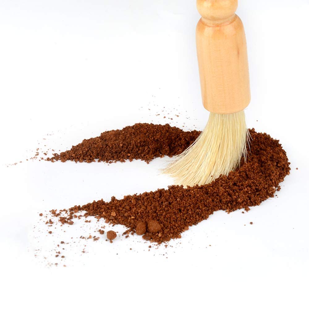 CAFEMASY brew group head brush helps clean the group head effectively