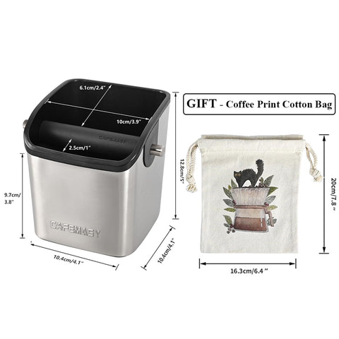 CAFEMASY 10-puck capacity helps manage multiple shots at home.