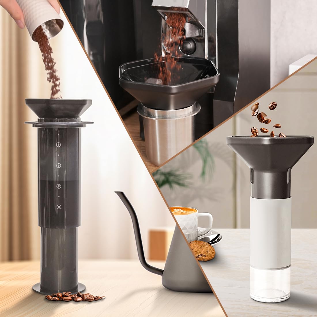 CAFEMASY compact travel bag stores the kit components securely