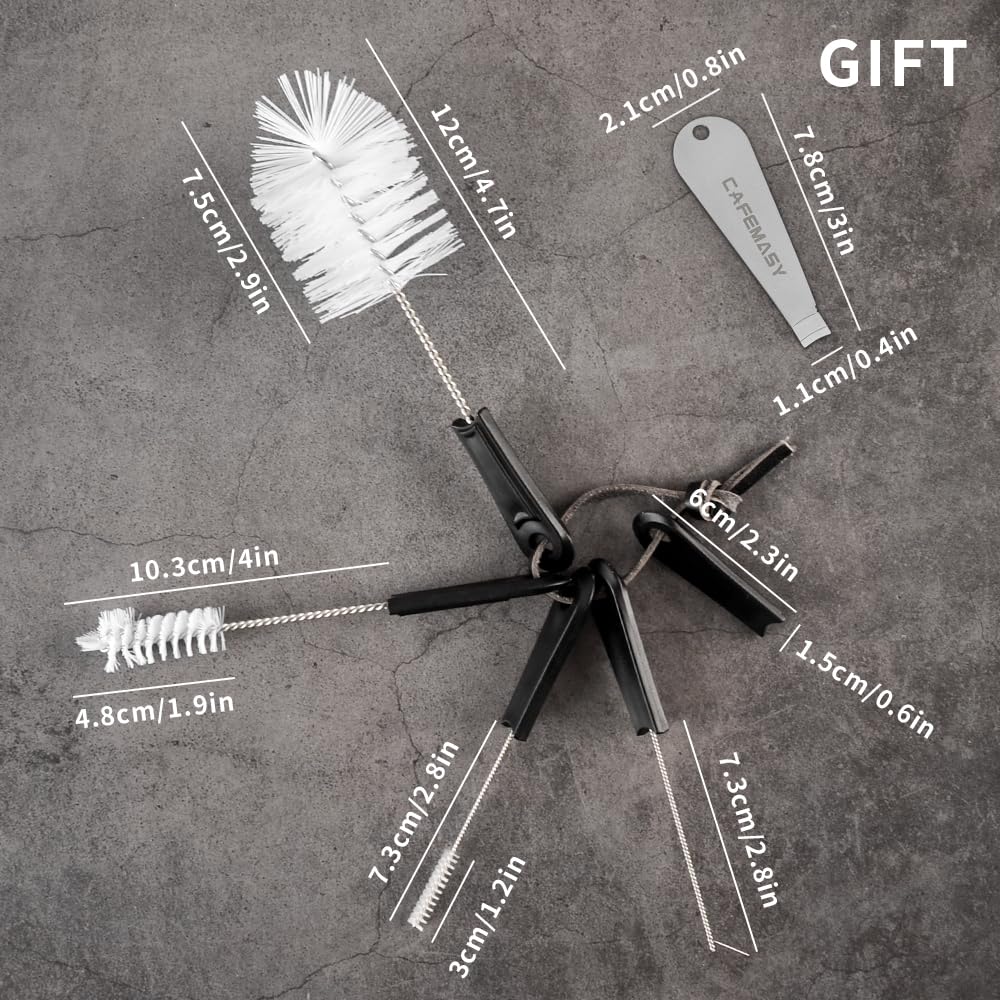 CAFEMASY Drip tray brush helps maintain clean, accurate surfaces.