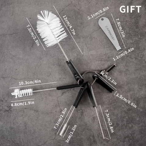 CAFEMASY Drip tray brush helps maintain clean, accurate surfaces.