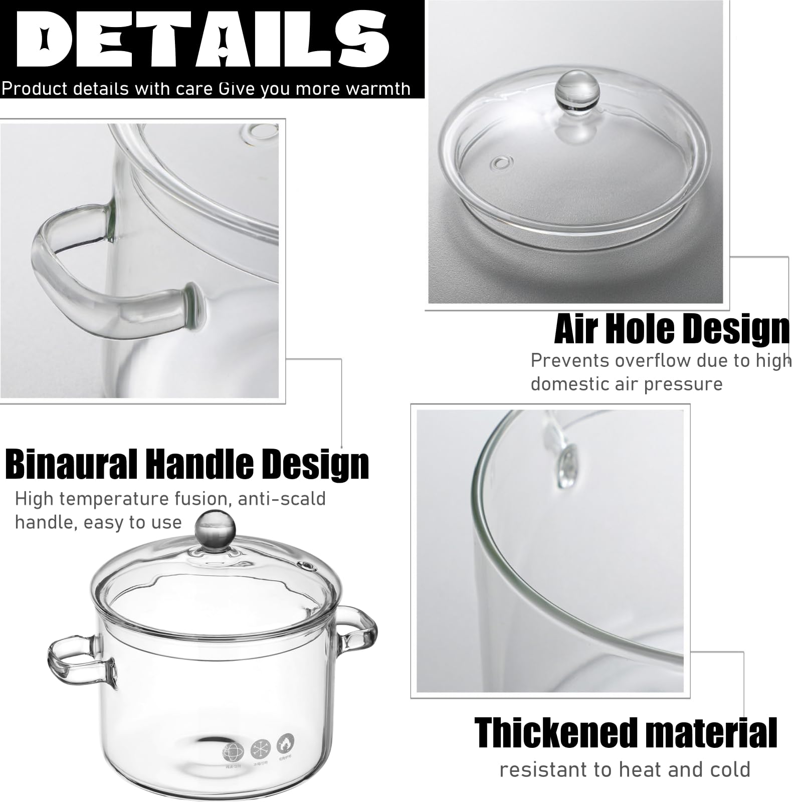CAFEZAYO glass pot ready for microwave or oven heating with versatile use