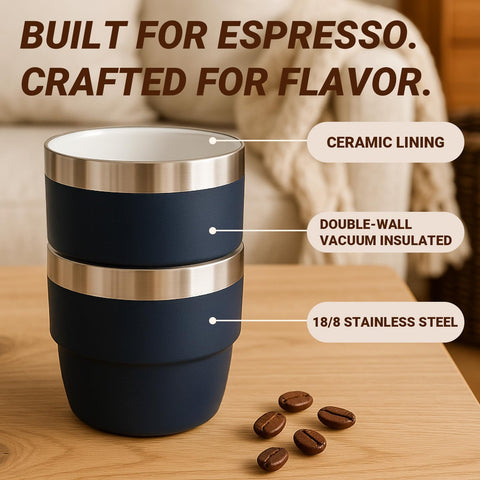 Cafezi ceramic lining close-up highlighting pure flavor and easy cleaning