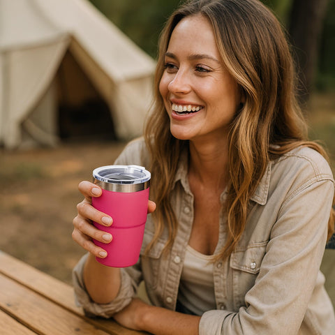 Cafezi dishwasher-safe cup for easy cleaning after drinks.