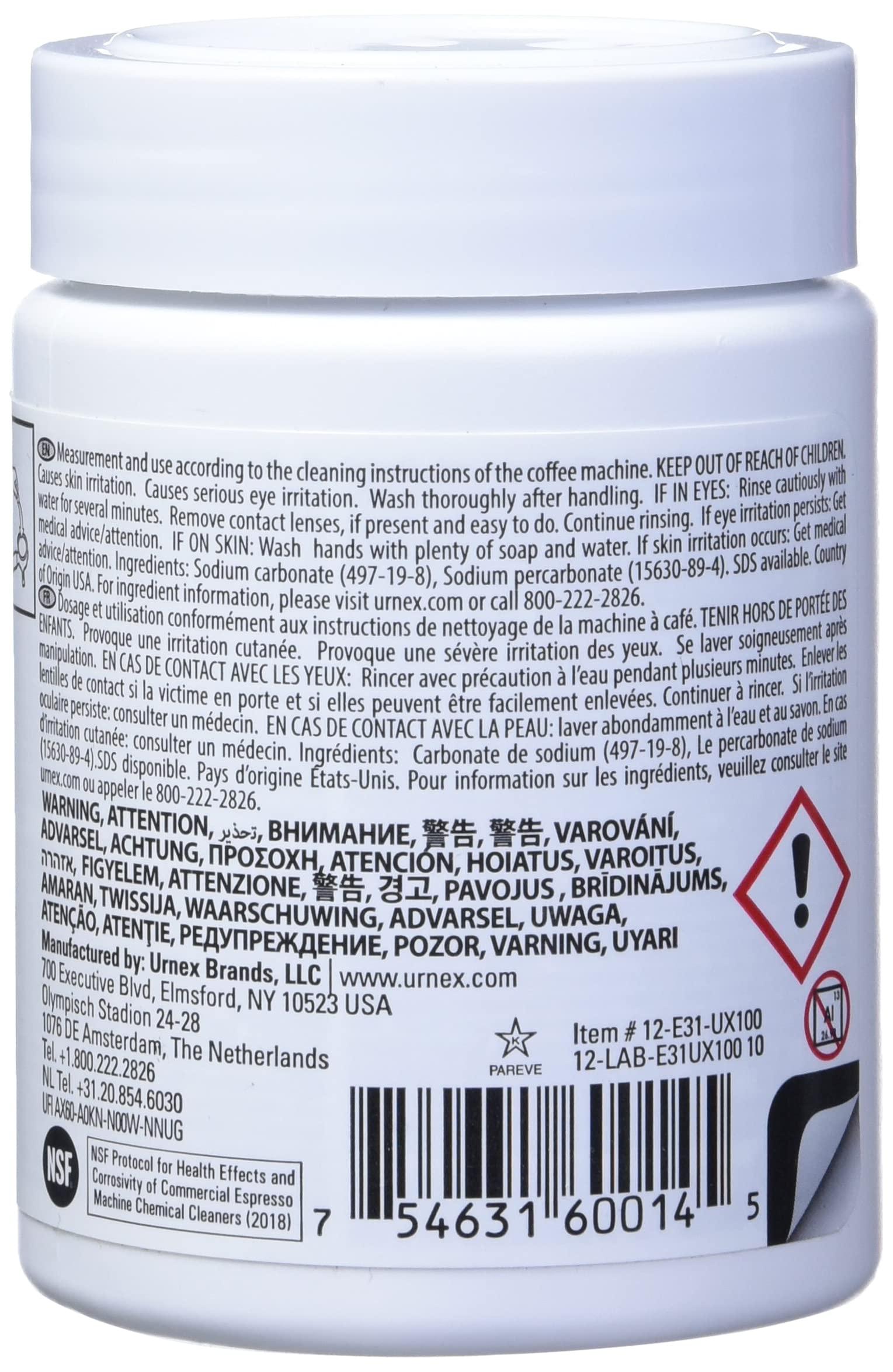 Cafiza tablets cleaning the group head to remove coffee residue and improve performance