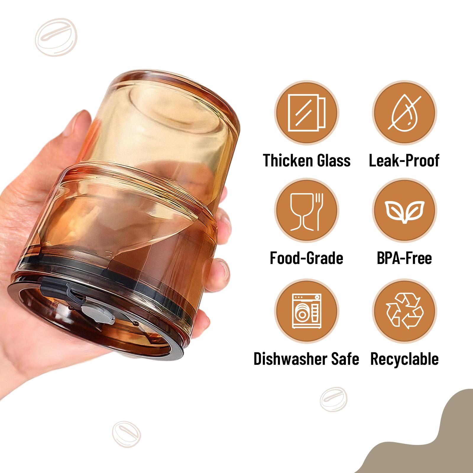 Cafezi iridescent shimmer finish adds premium style to beverages