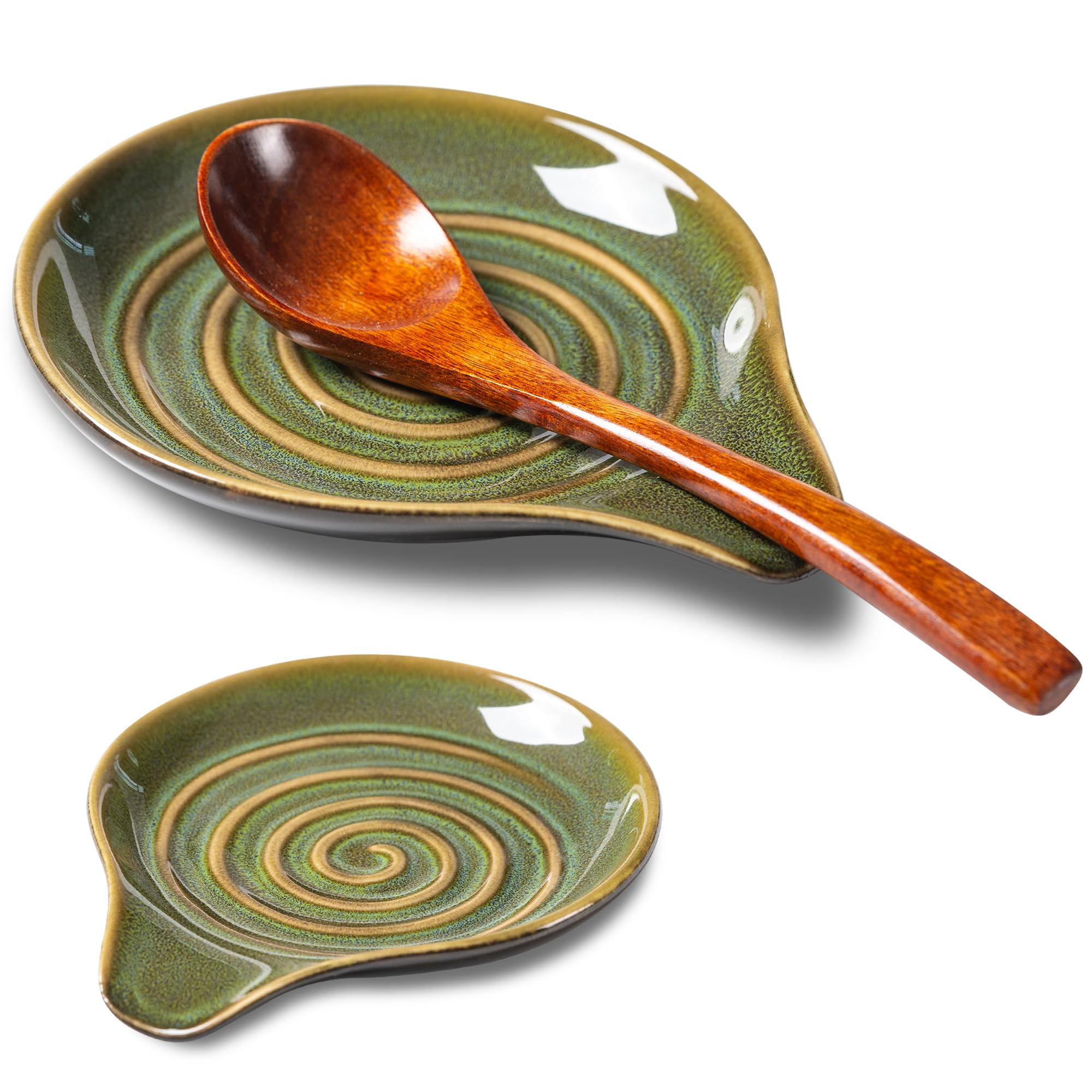 Caigmo spoon rest supports multiple utensils for a tidy, organized kitchen.