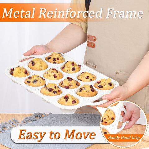 CAKETIME food-grade silicone is oven-safe and durable for varied baking tasks.