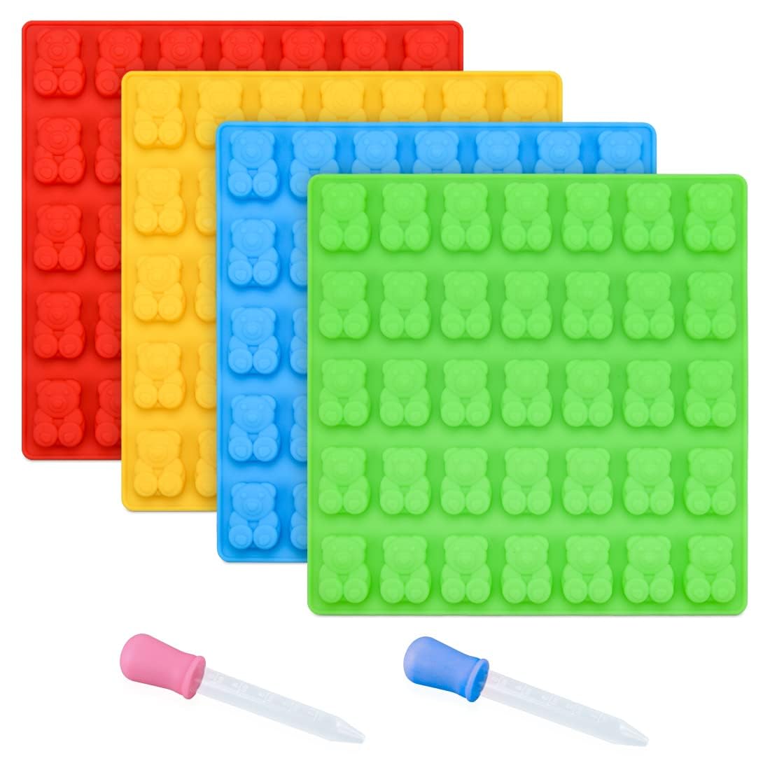 CAKETIME gummy bear molds showing 1-inch bears for precise portions
