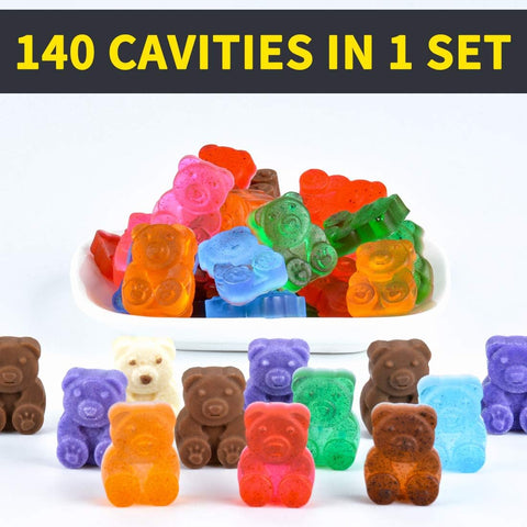 CAKETIME silicone bear mold releasing easily for clean decorating