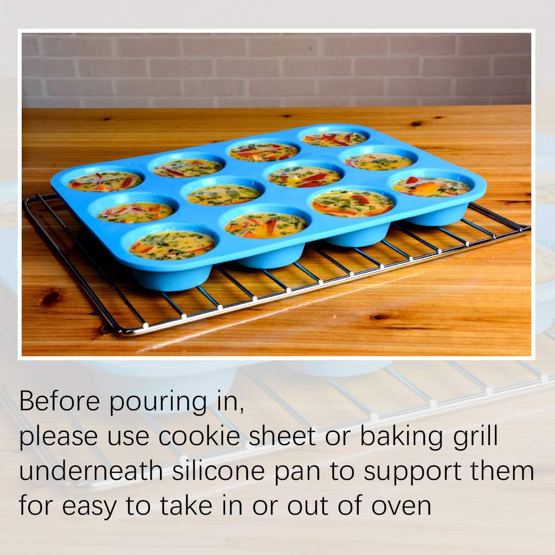 CAKETIME 12-cavity loaf pan for quick mini loaves