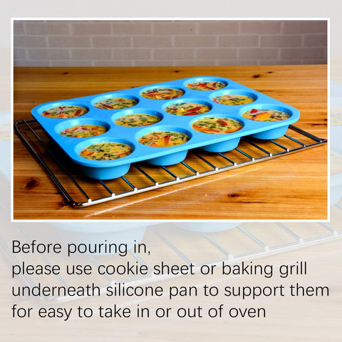 CAKETIME 12-cavity loaf pan for quick mini loaves