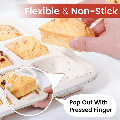 CAKETIME oven-safe silicone loaf pan withstands high heat for versatile baking.