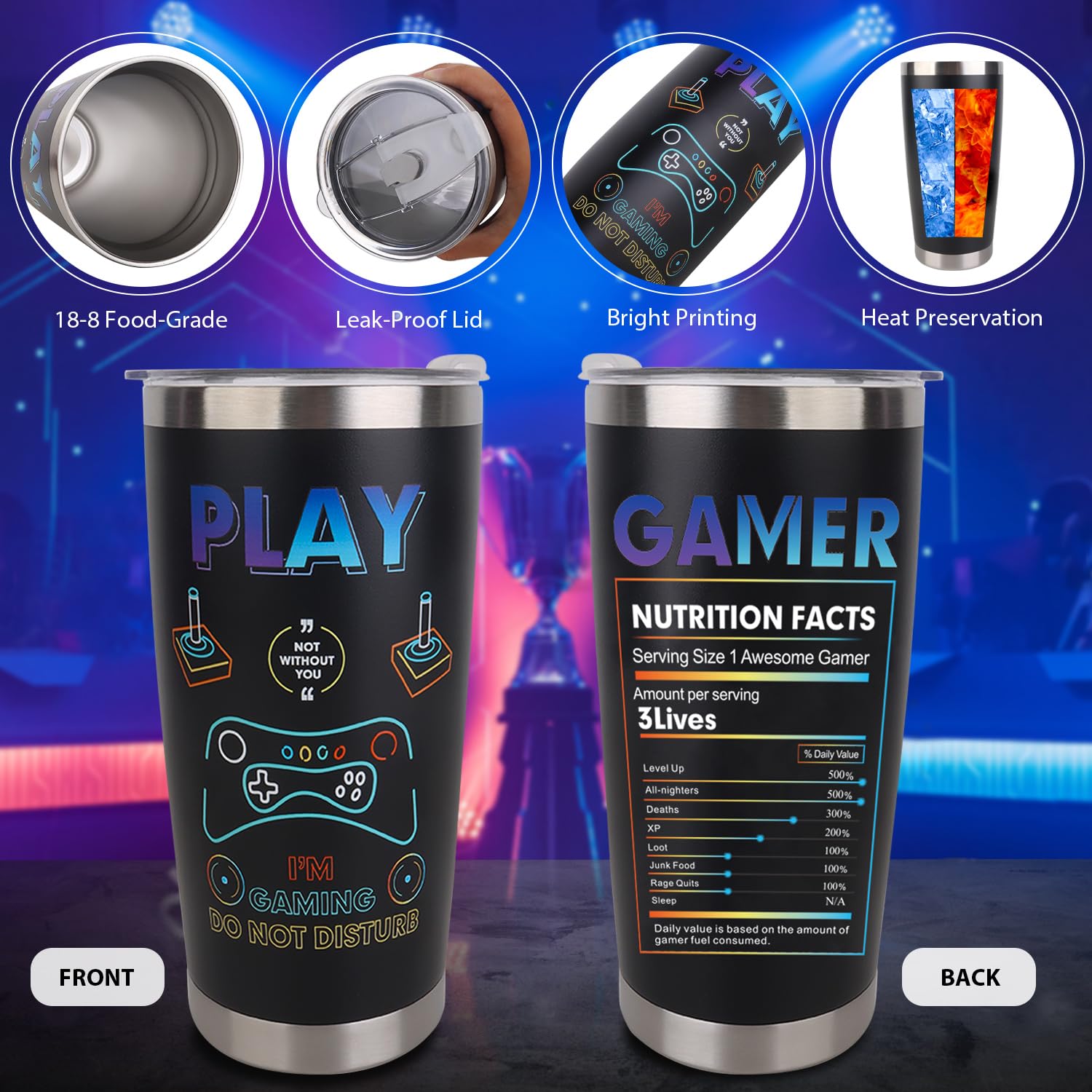 CAKKA Gamer Gifts knit beanie provides cozy warmth and gamer-style comfort