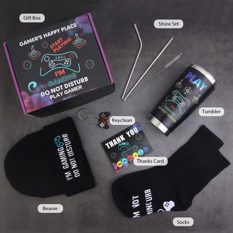 CAKKA Gamer Gifts stainless straw set for easy, eco-friendly sipping