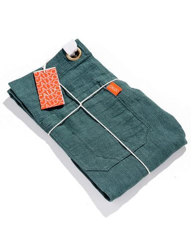 Caldo linen kitchen apron spruce size adjustment universal fit