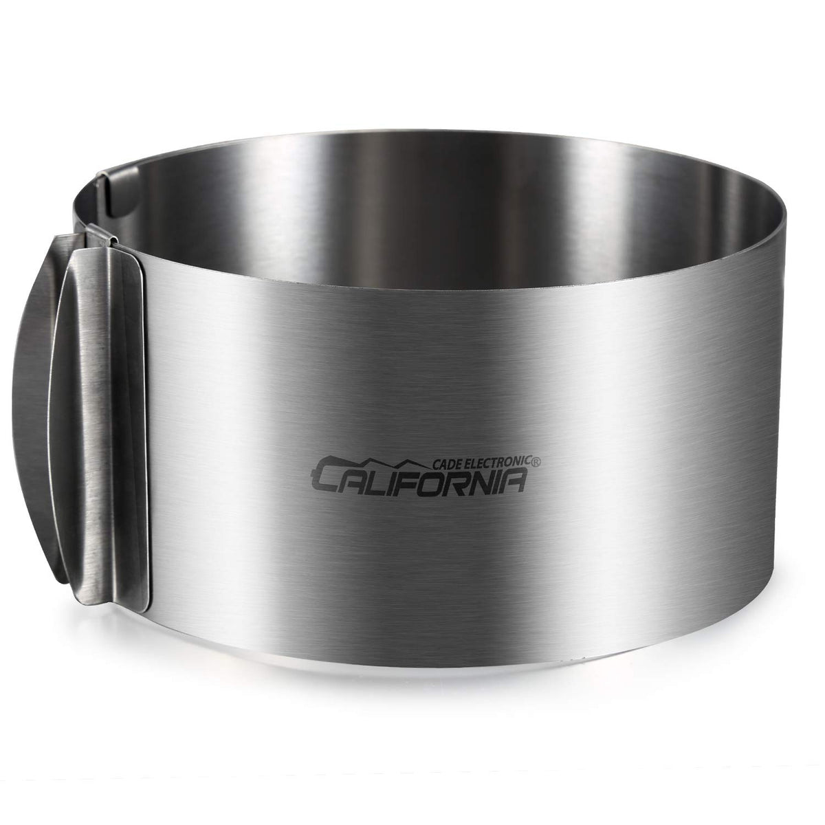CALIFORNIA CADE ELECTRONIC adjustable cake ring top view with 6-12 inch sizing