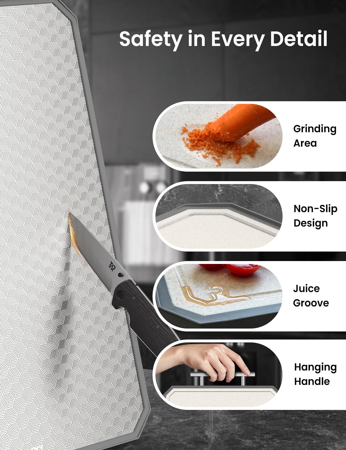 Callsky wheat straw side handles fruits and vegetables safely and cleanly.