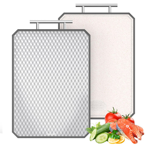Callsky titanium double-sided cutting board—versatile prep space for meat and produce.