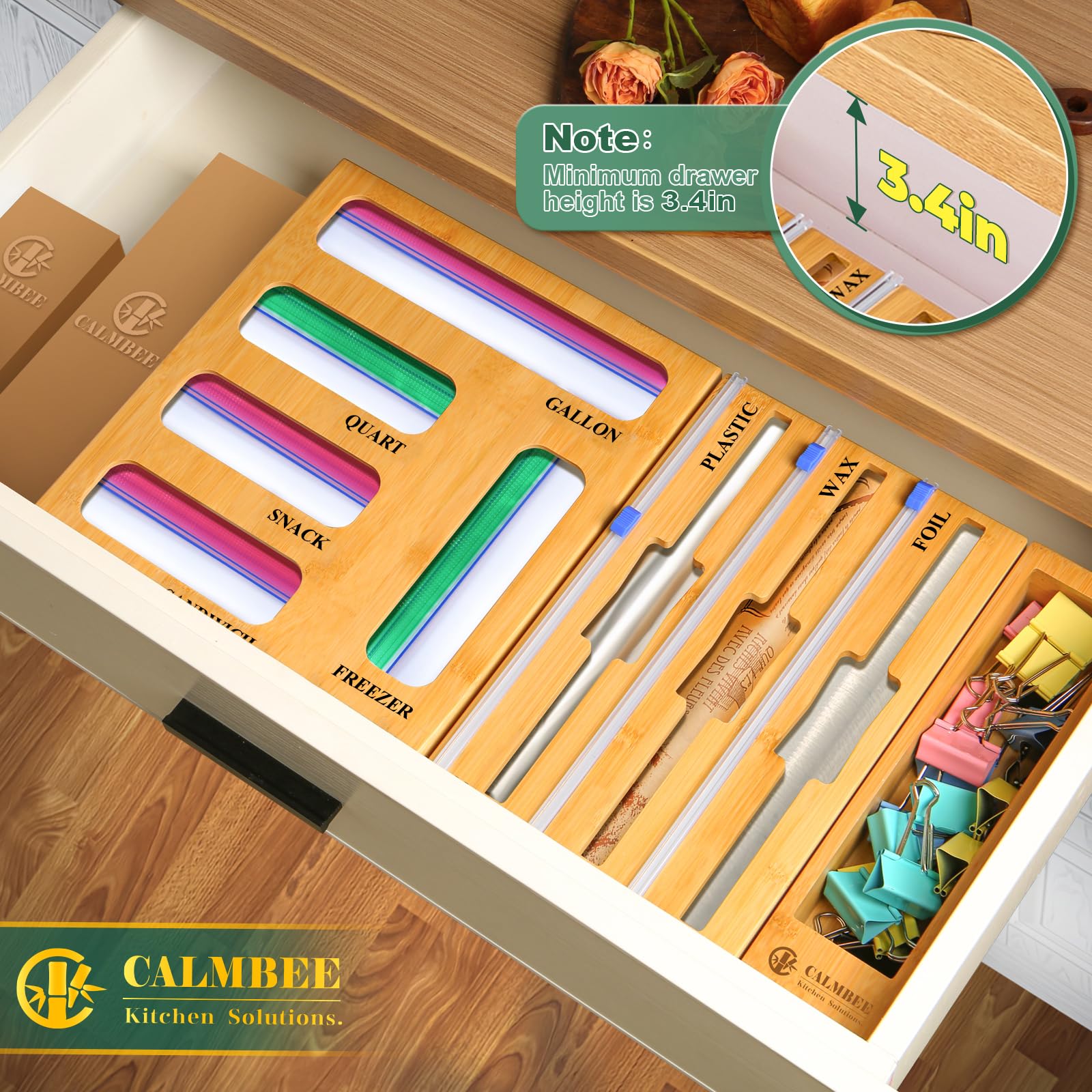 Calmbee labels for wraps and bags aid quick identification