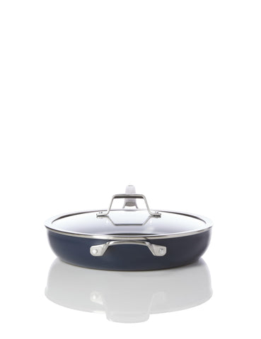 Oven safe up to 500 degrees F shown with Calphalon Premier nonstick pan.