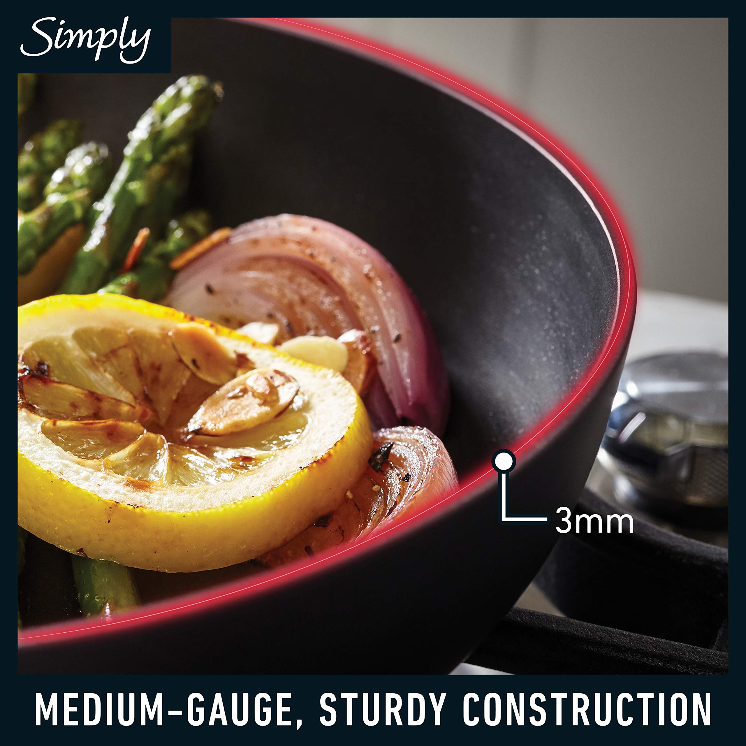 Calphalon 2qt saucepan with cover ideal for sauces and reheating.