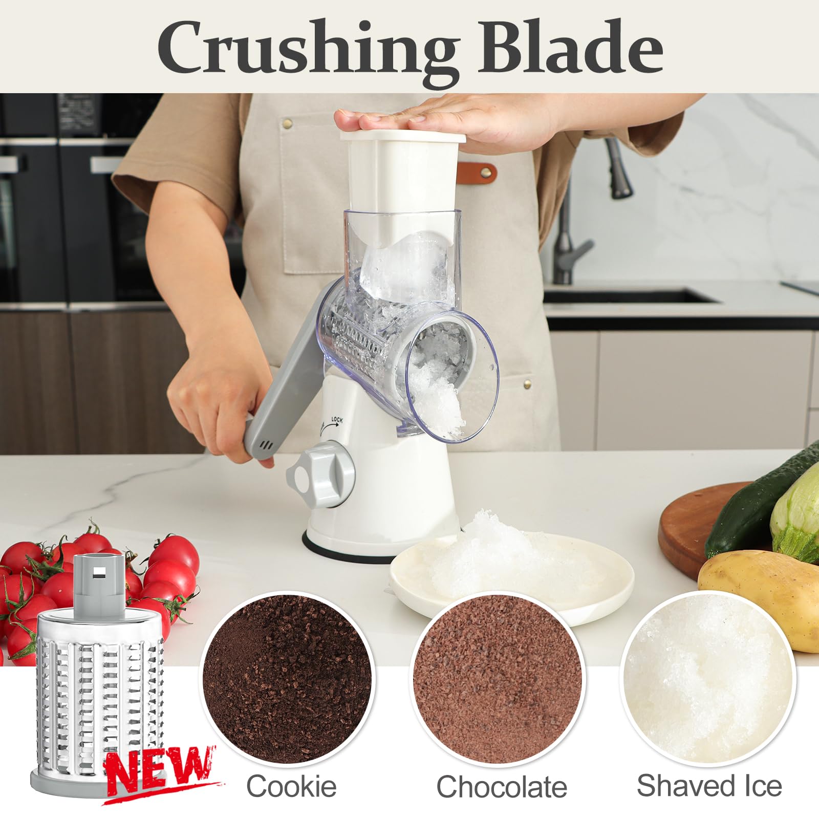 Cambom slicing blade ready to slice cheese evenly