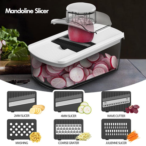 Cambom mandoline-slicer spiralizer in action for creative veggie spirals