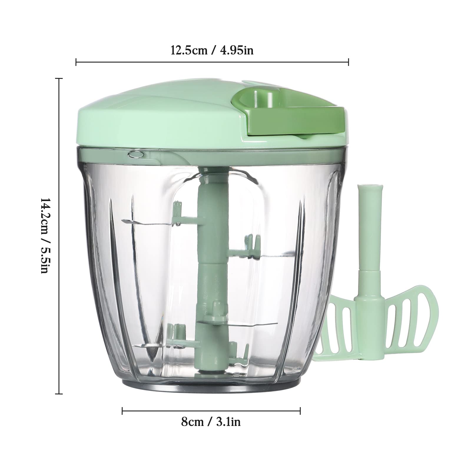 Cambom manual food chopper for vegetables enables quick prep.