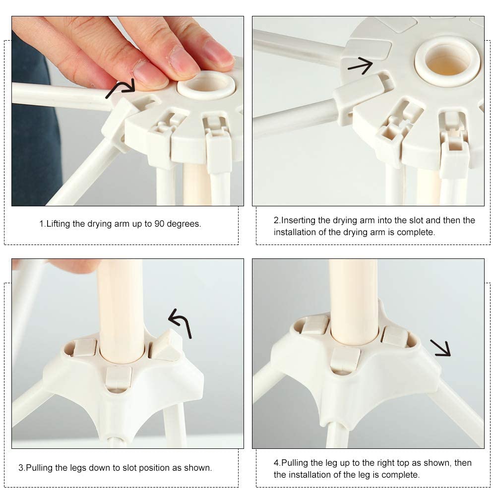 Cambom Pasta Drying Rack is dishwasher-safe for easy cleaning.
