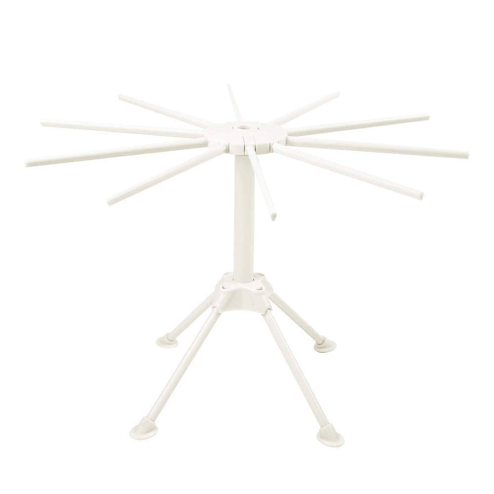 Cambom Pasta Drying Rack with sturdy four feet stays stable during use.