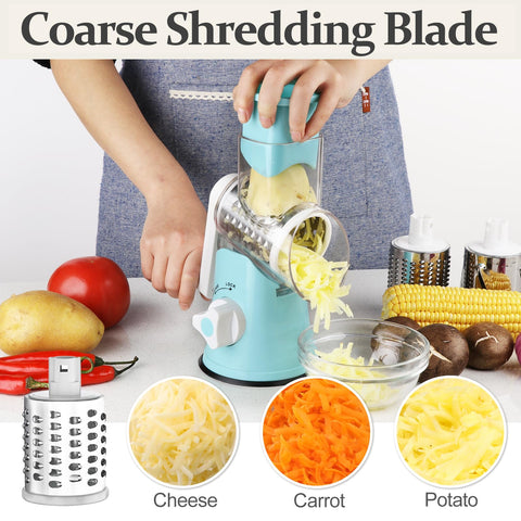 Cambom grater blue blades exposed for different textures