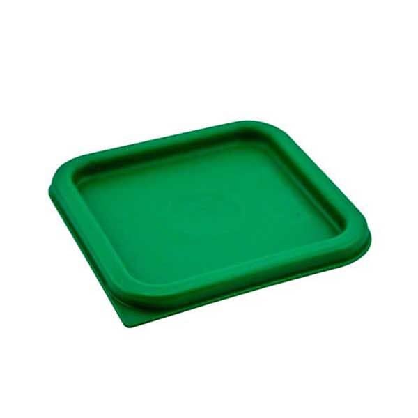 Cambro CamSquare lid for 2 and 4 qt containers keeps contents secure and organized in busy kitchens.
