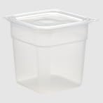 Cambro Freshpro mini containers stackable design saves fridge and cabinet space.