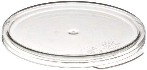 RFSCW2135 clear round lid with Cambro Camwear container for secure storage