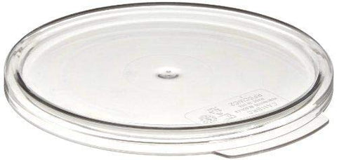 RFSCW2135 clear round lid with Cambro Camwear container for secure storage